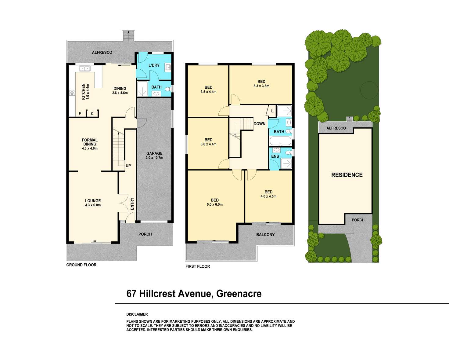 Floorplan of Homely house listing, 67 Hillcrest Avenue, Greenacre NSW 2190