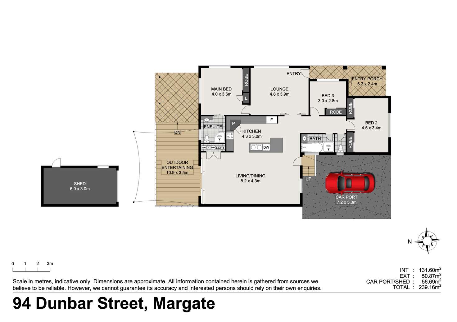 Floorplan of Homely house listing, 94 Dunbar Street, Margate QLD 4019