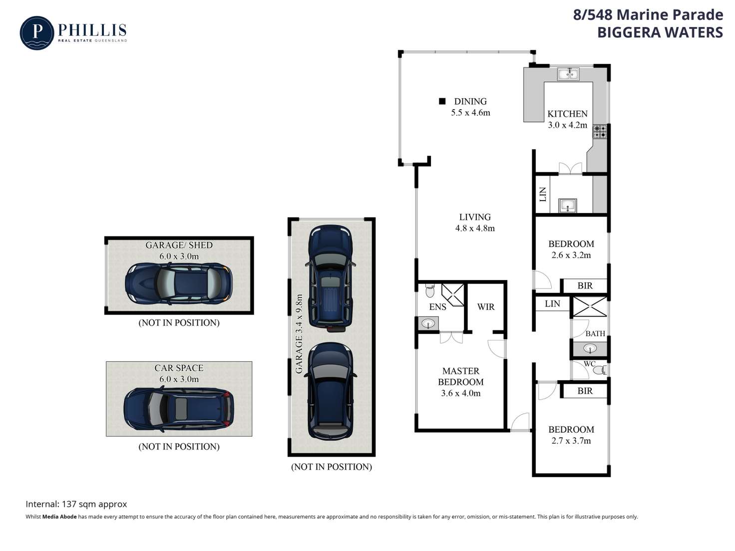 Floorplan of Homely apartment listing, 8/548 Marine Parade, Biggera Waters QLD 4216