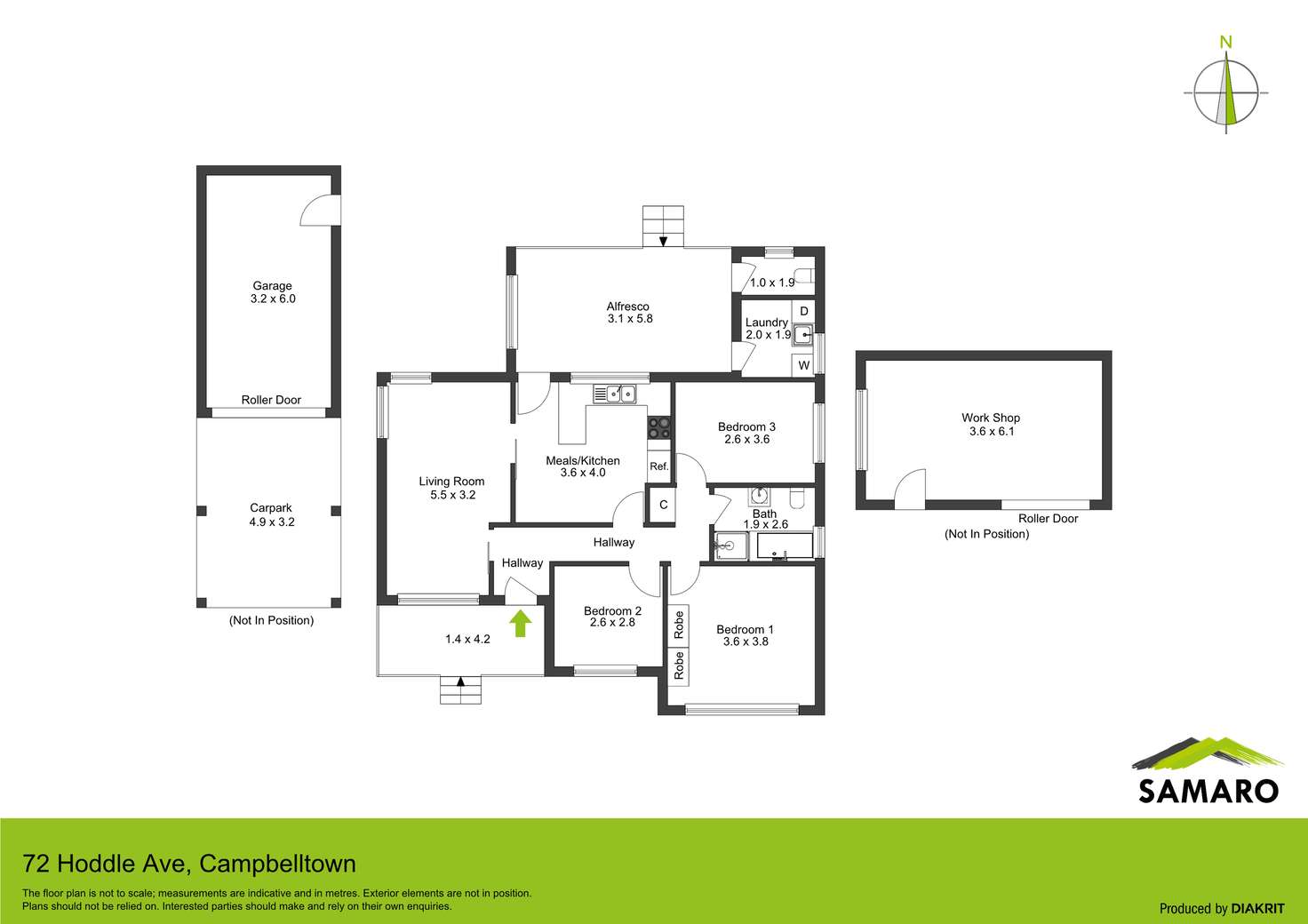 Floorplan of Homely house listing, 72 Hoddle Avenue, Campbelltown NSW 2560