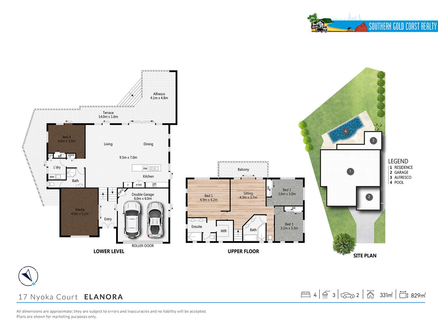 Floorplan of Homely house listing, 17 Nyoka Court, Elanora QLD 4221