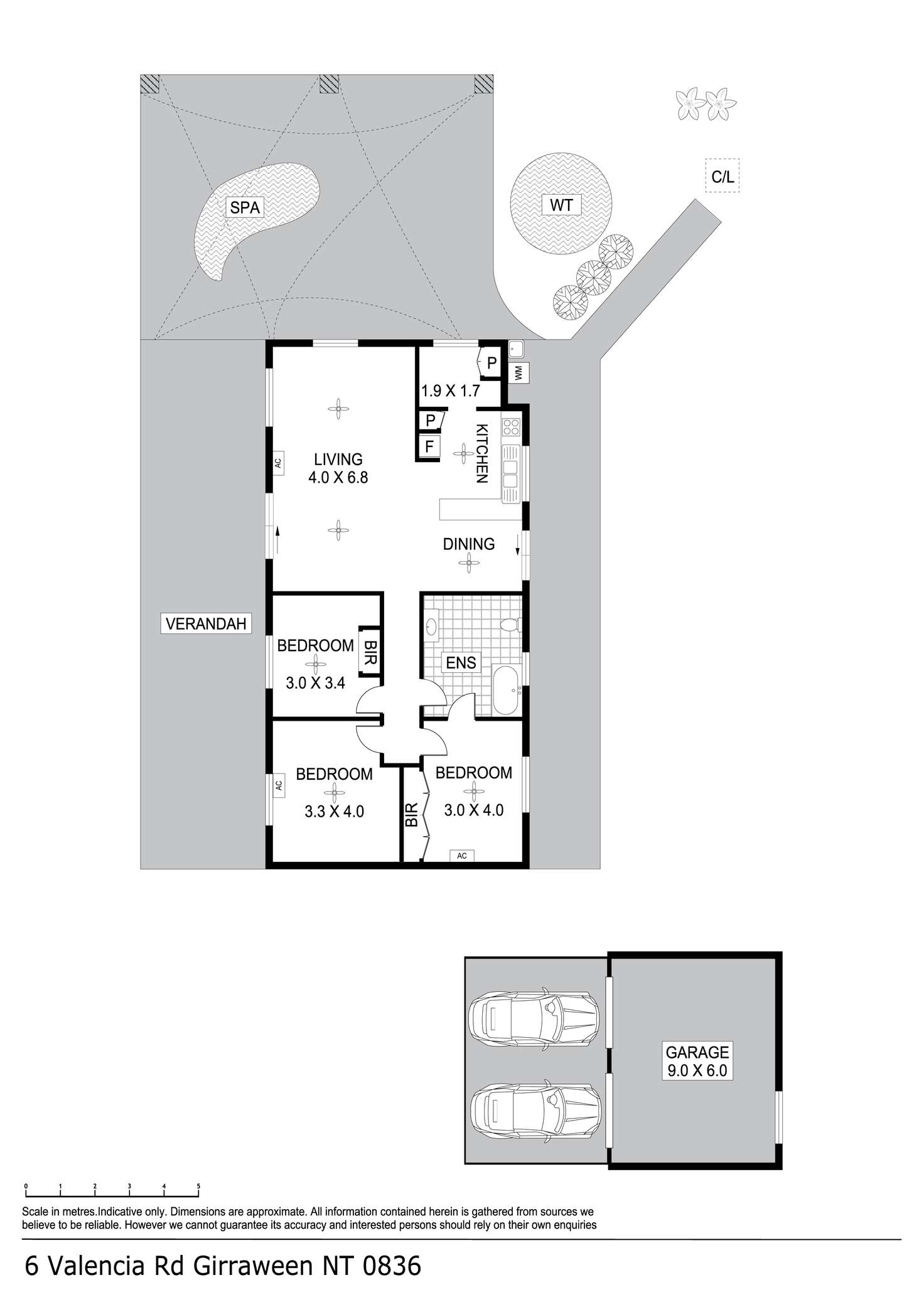 Floorplan of Homely house listing, 6 Valencia Road, Girraween NT 836