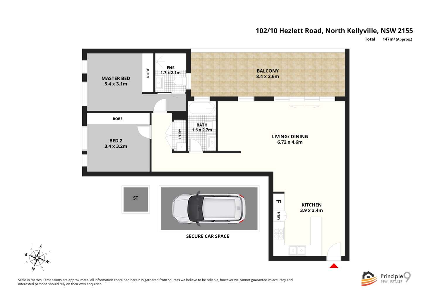 Floorplan of Homely apartment listing, 102/10 Hezlett Road, North Kellyville NSW 2155