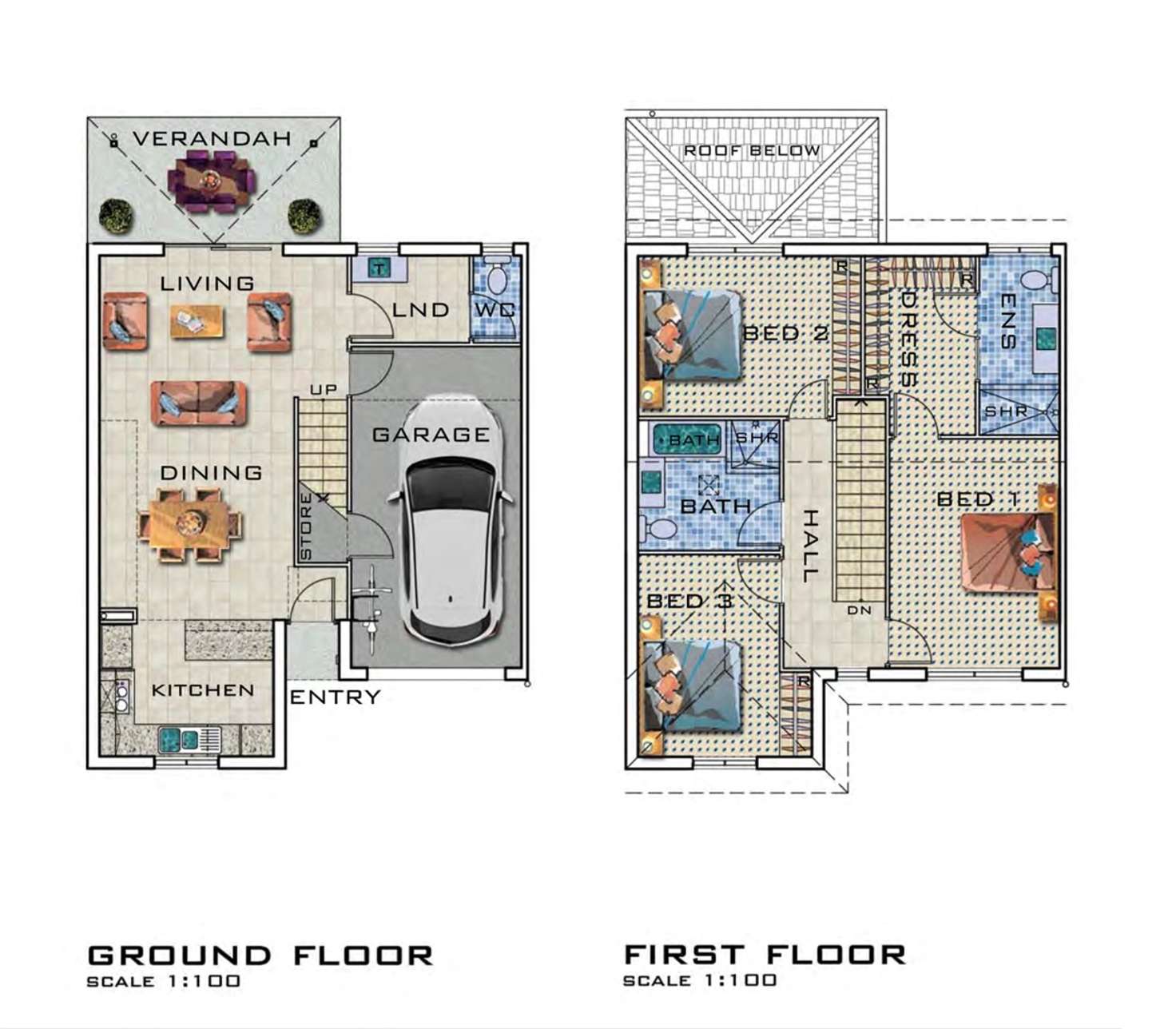 Floorplan of Homely townhouse listing, 48/179 Brays Road, Griffin QLD 4503