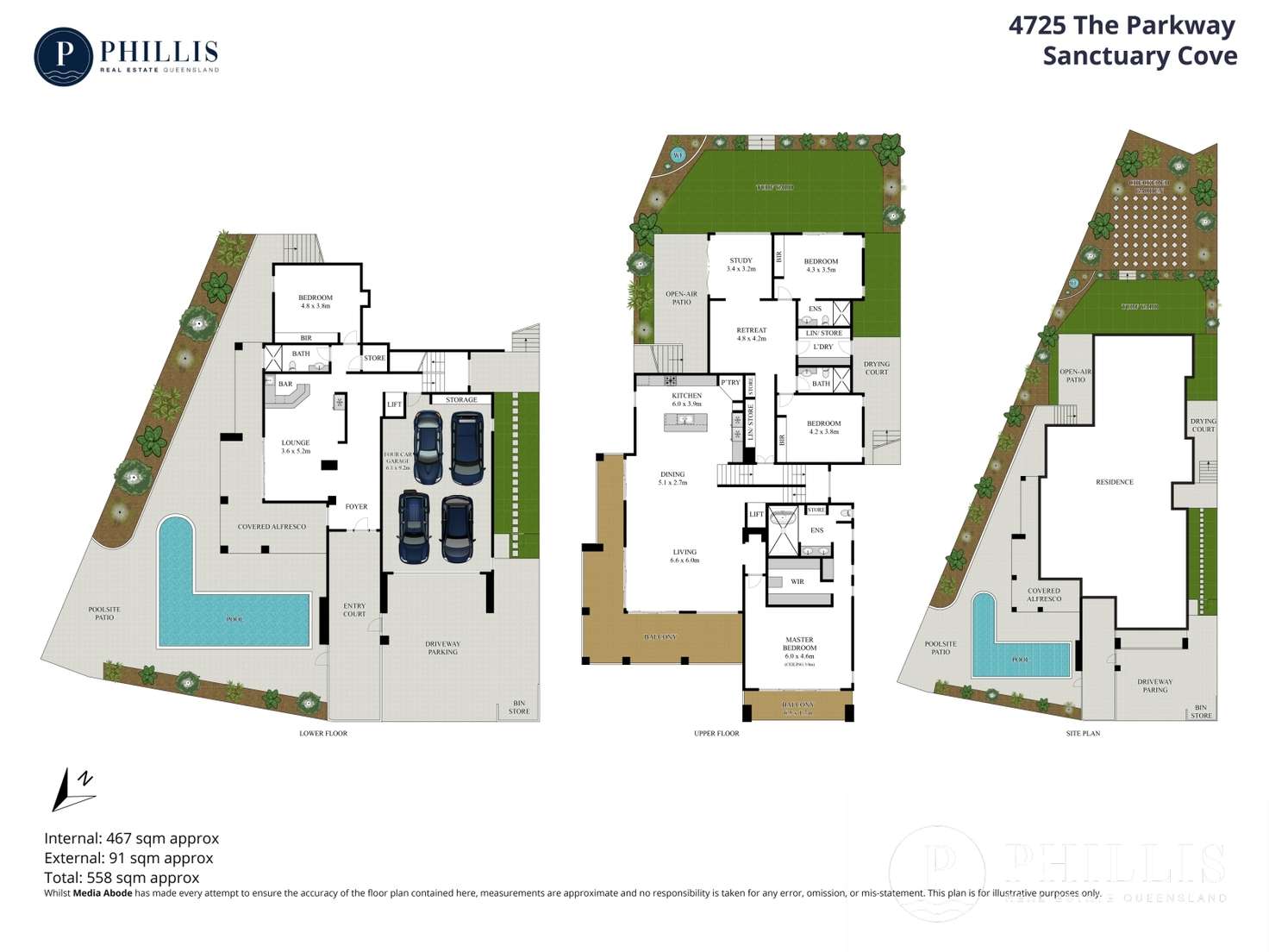 Floorplan of Homely house listing, 4725 The Parkway, Sanctuary Cove QLD 4212