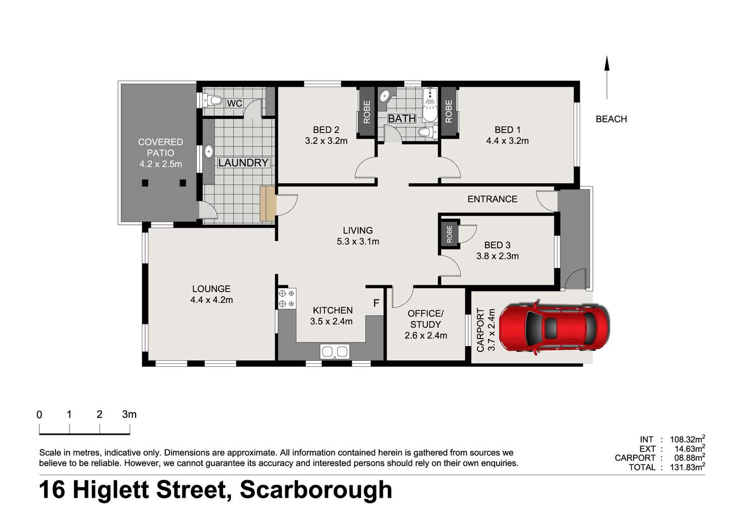 Floorplan of Homely house listing, 16 Higlett Street, Scarborough QLD 4020