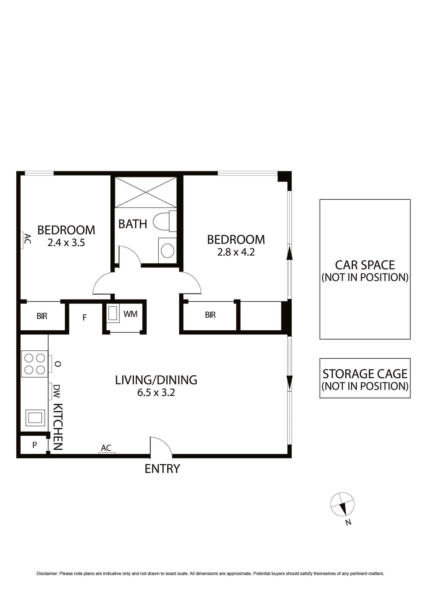 Floorplan of Homely apartment listing, 204/2 Hotham Street, Collingwood VIC 3066