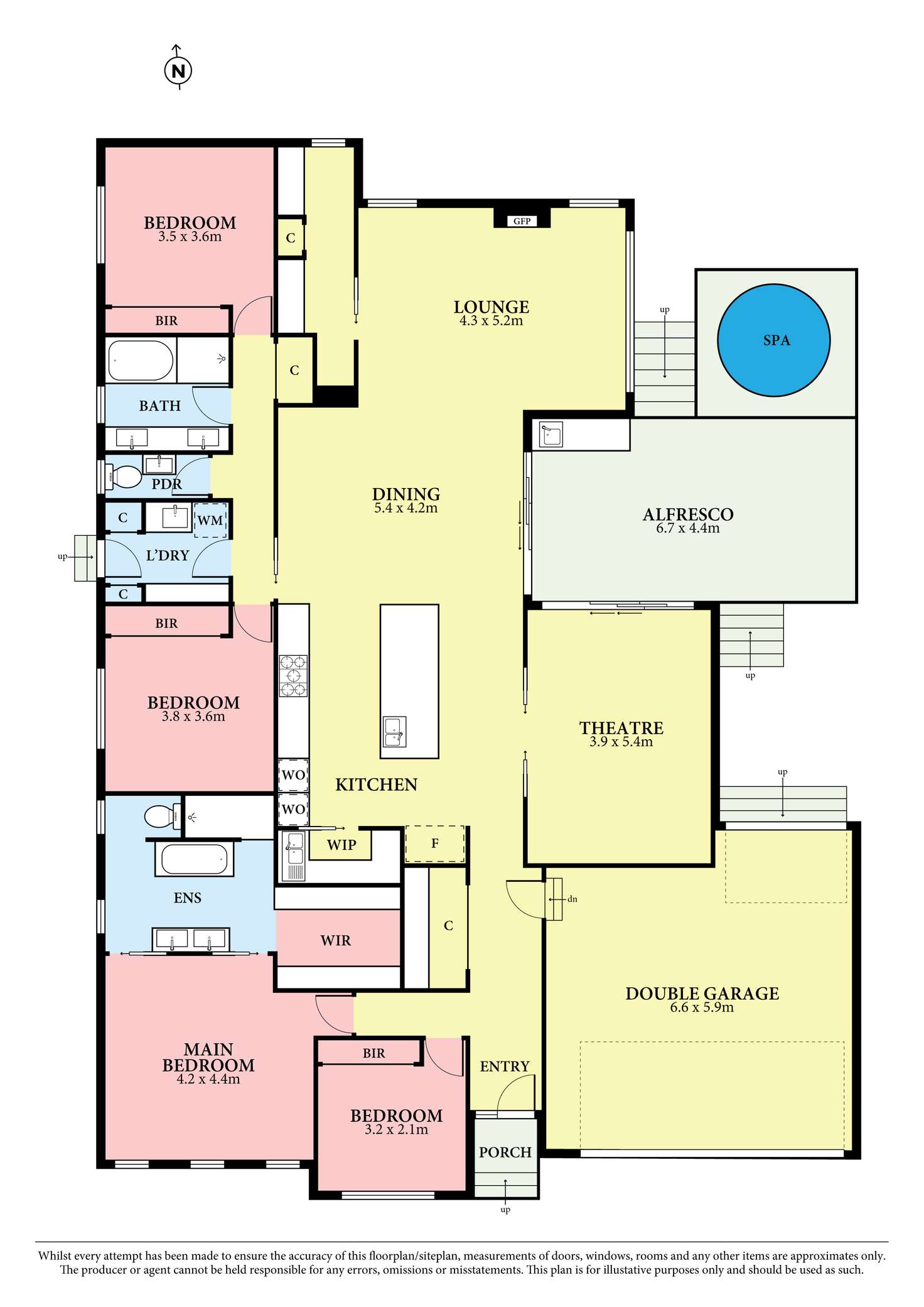 Floorplan of Homely house listing, 104 Waterview Drive, Mernda VIC 3754