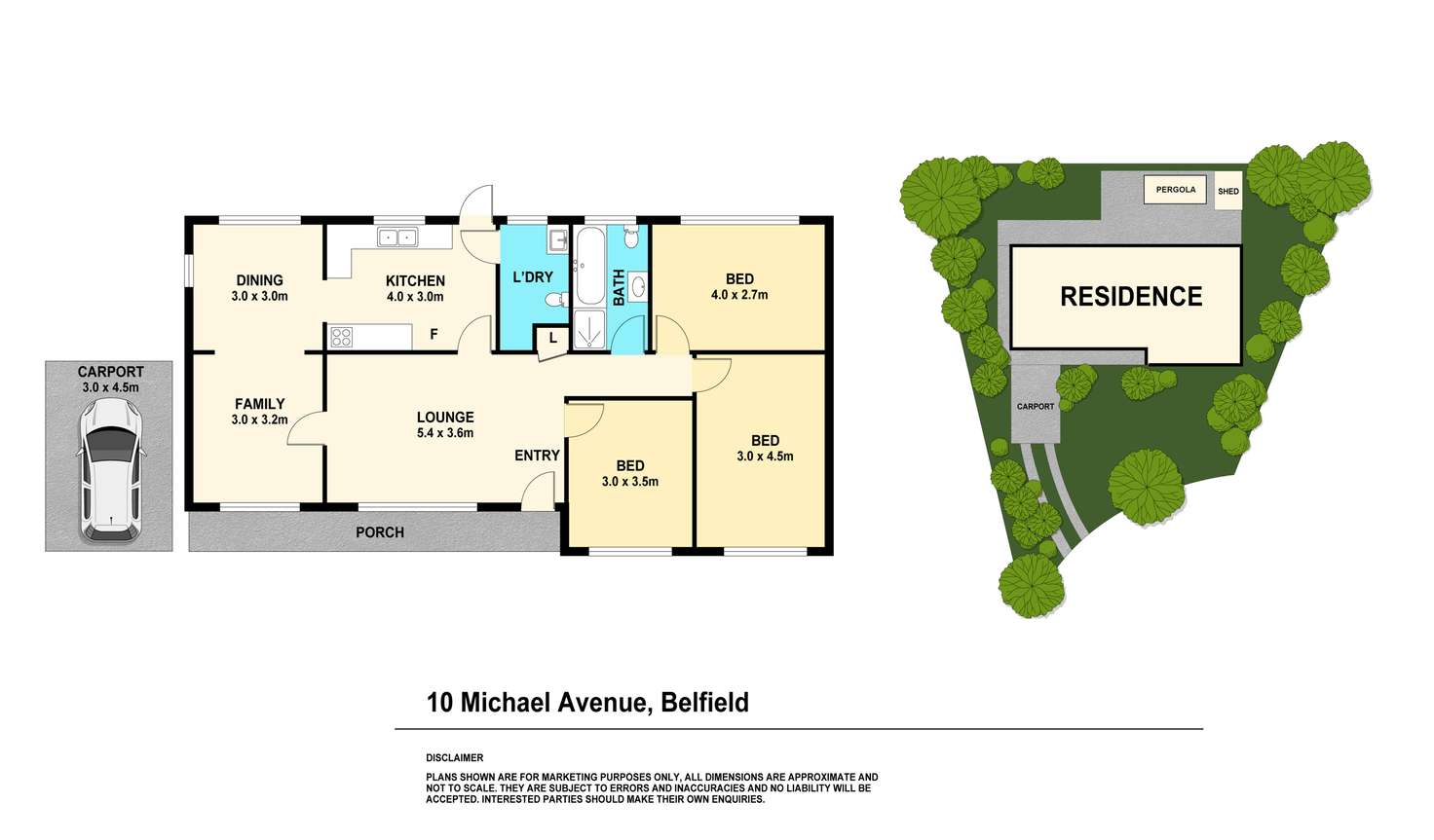 Floorplan of Homely house listing, 10 Michael Avenue, Belfield NSW 2191