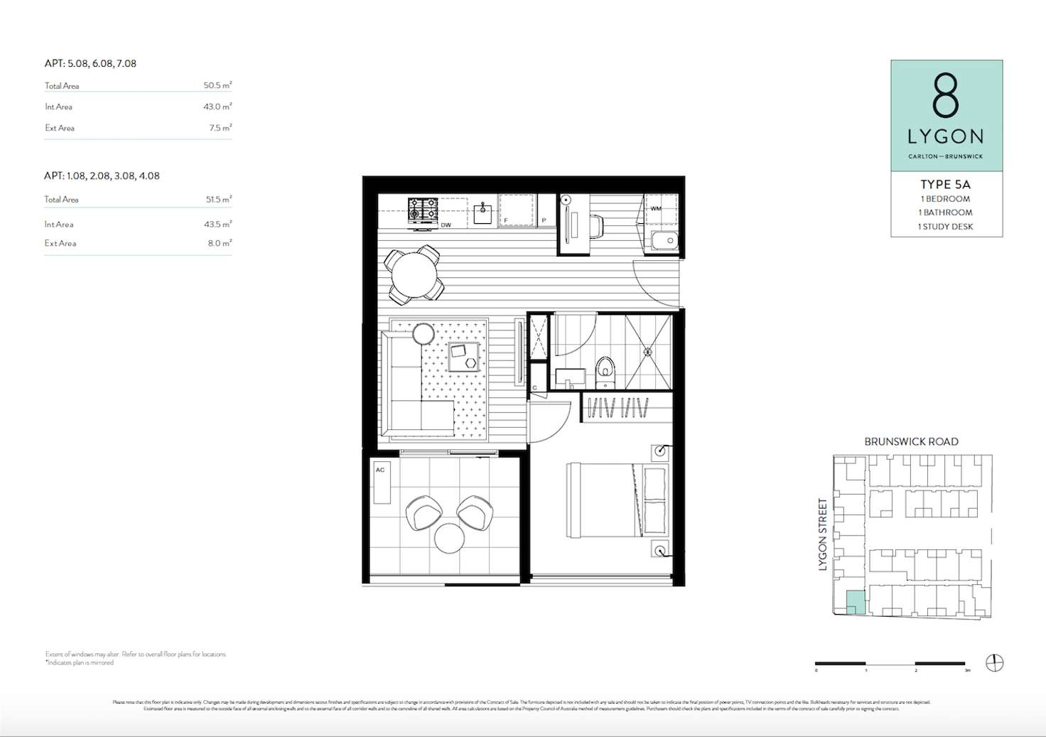 Floorplan of Homely apartment listing, 208/8 Lygon Street, Brunswick East VIC 3057