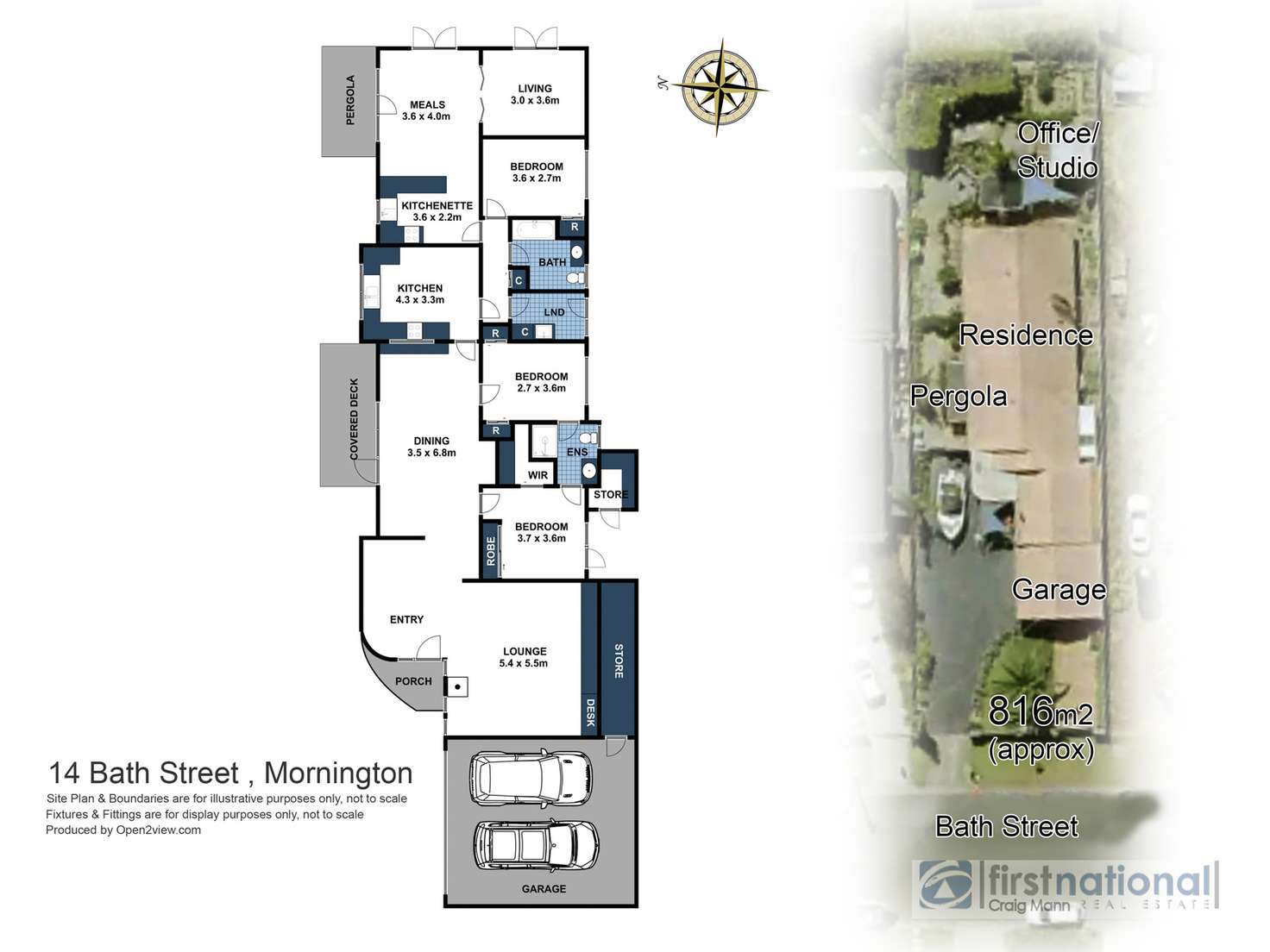 Floorplan of Homely house listing, 14 Bath Street, Mornington VIC 3931