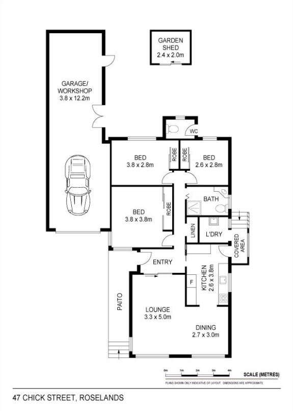 Floorplan of Homely house listing, 47 CHICK STREET, Roselands NSW 2196