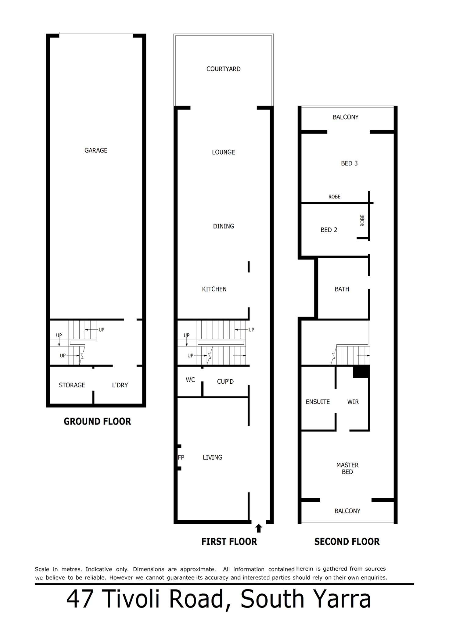 Floorplan of Homely house listing, 47 TIVOLI ROAD, South Yarra VIC 3141