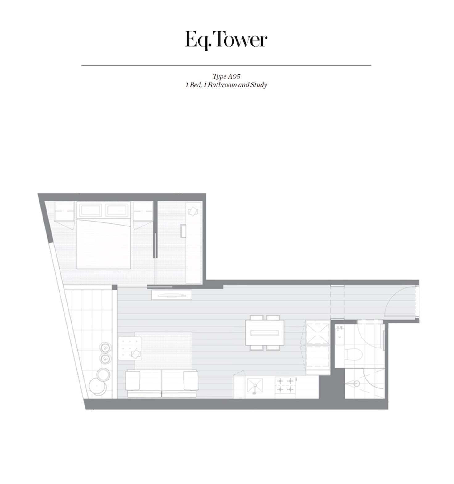 Floorplan of Homely apartment listing, 2411/135 A'Beckett Street, Melbourne VIC 3000