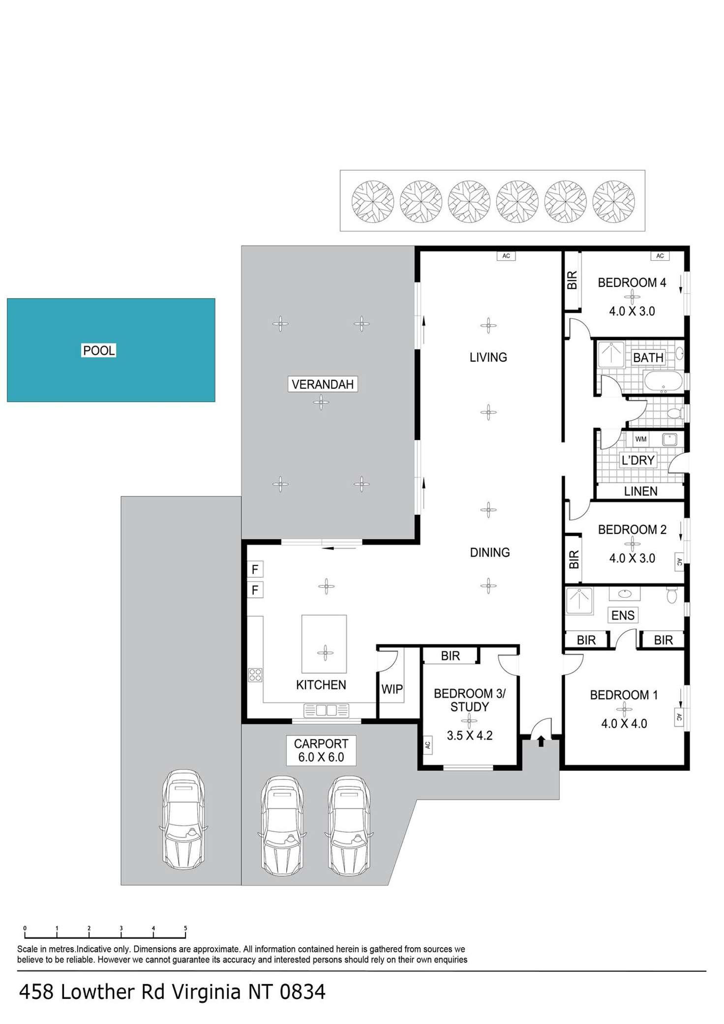 Floorplan of Homely house listing, 458 Lowther Road, Virginia NT 834