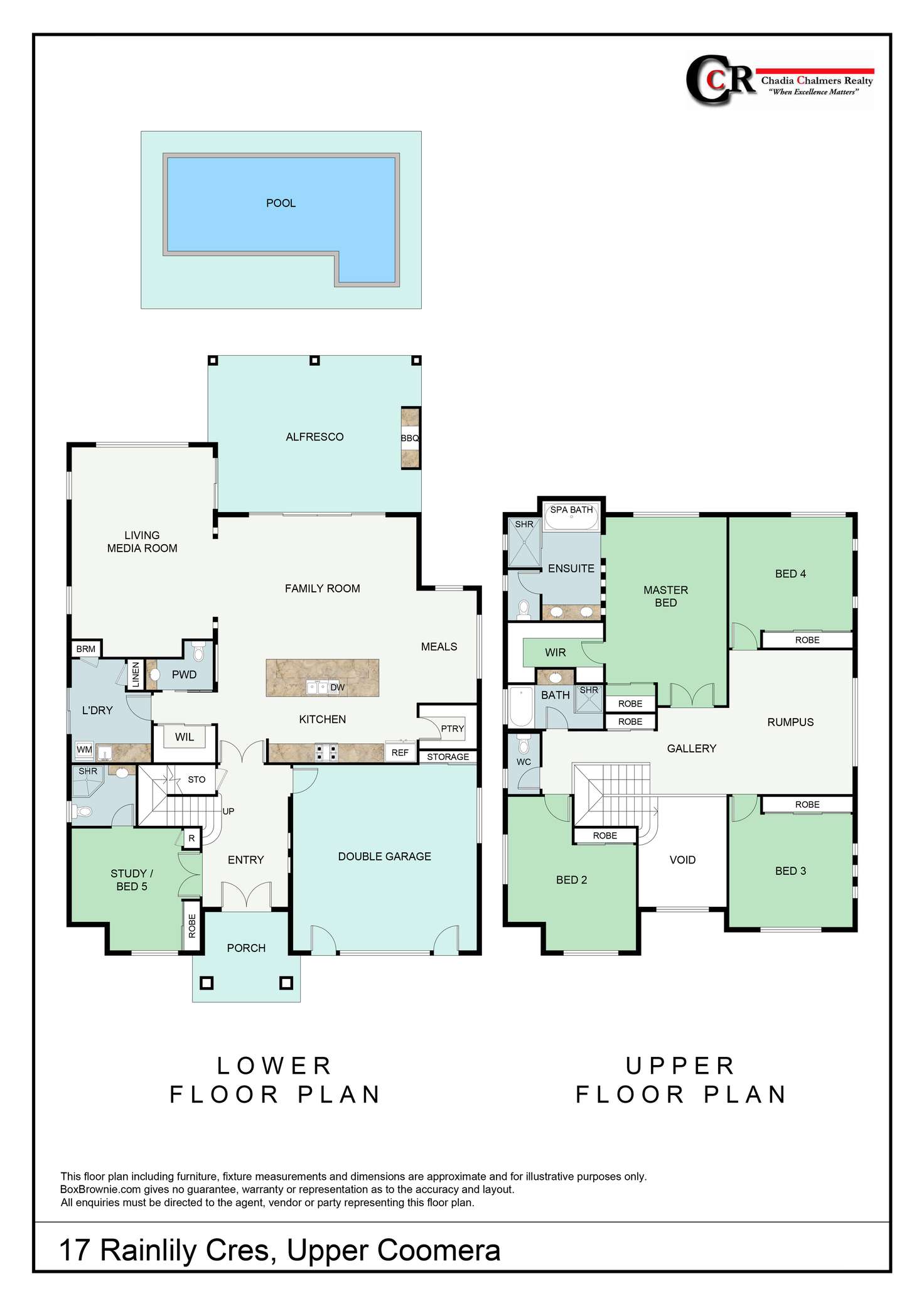 Floorplan of Homely house listing, 17 Rainlily Crescent, Upper Coomera QLD 4209