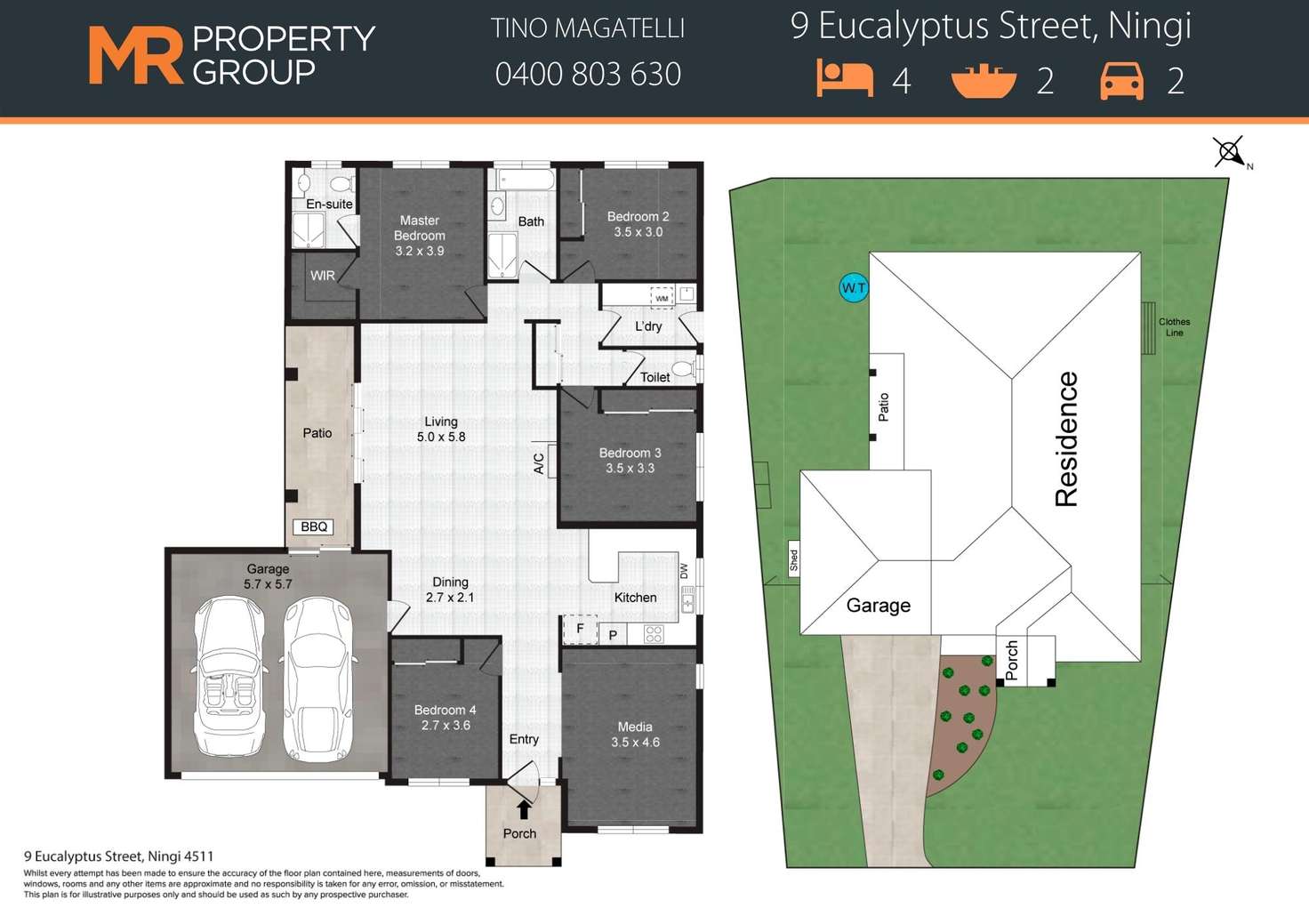 Floorplan of Homely house listing, 9 Eucalyptus Street, Ningi QLD 4511