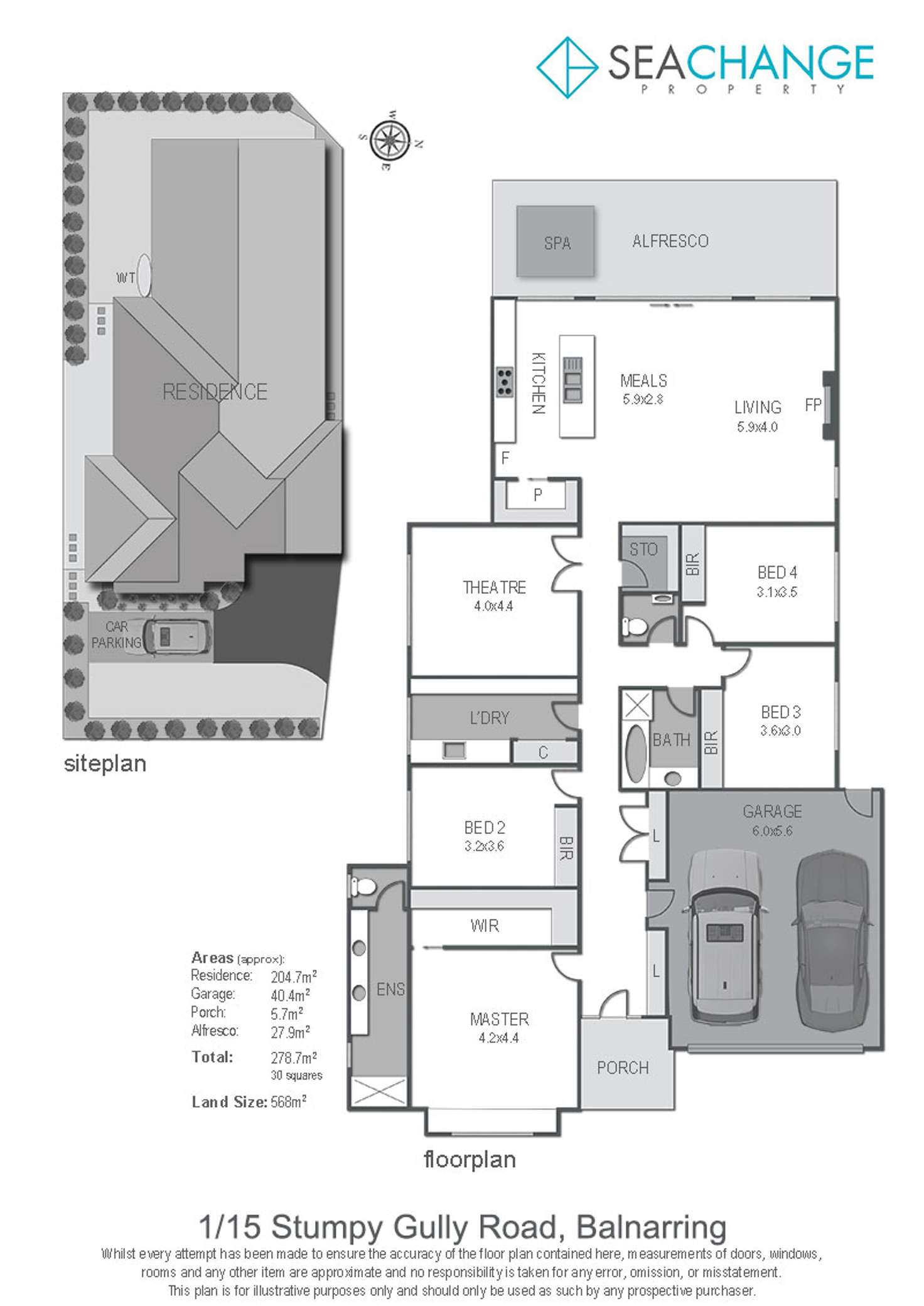Floorplan of Homely house listing, 1/15 Stumpy Gully Road, Balnarring VIC 3926