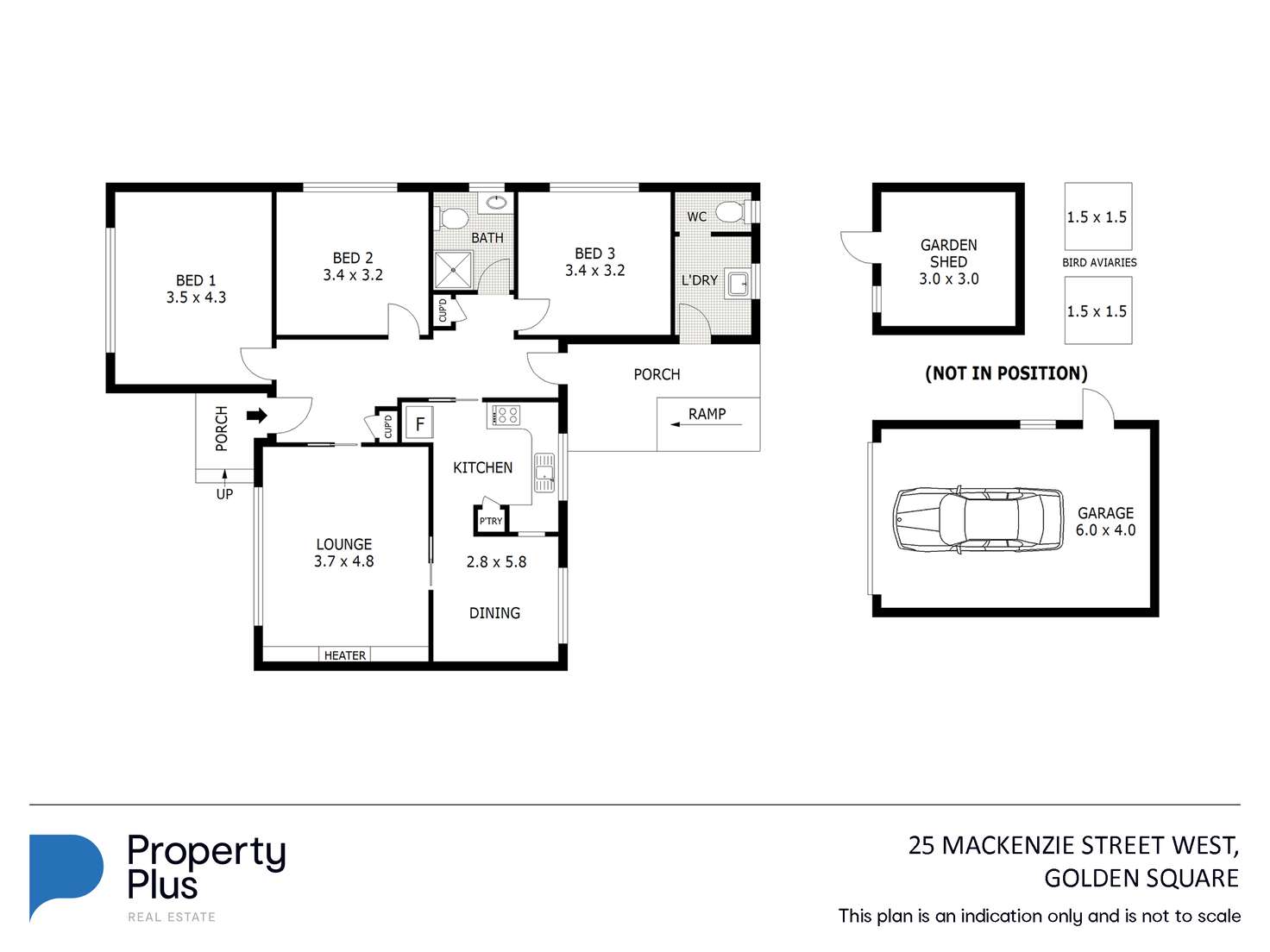 Floorplan of Homely house listing, 25 MacKenzie Street West, Golden Square VIC 3555