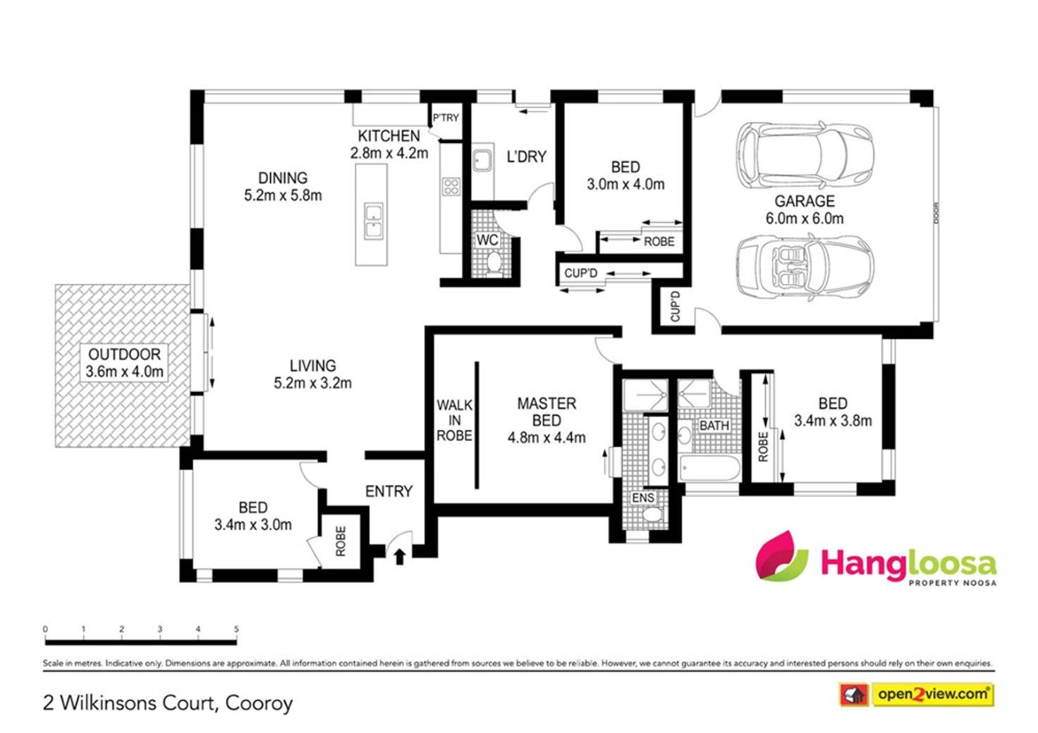 Floorplan of Homely house listing, 2 Wilkinsons Court, Cooroy QLD 4563