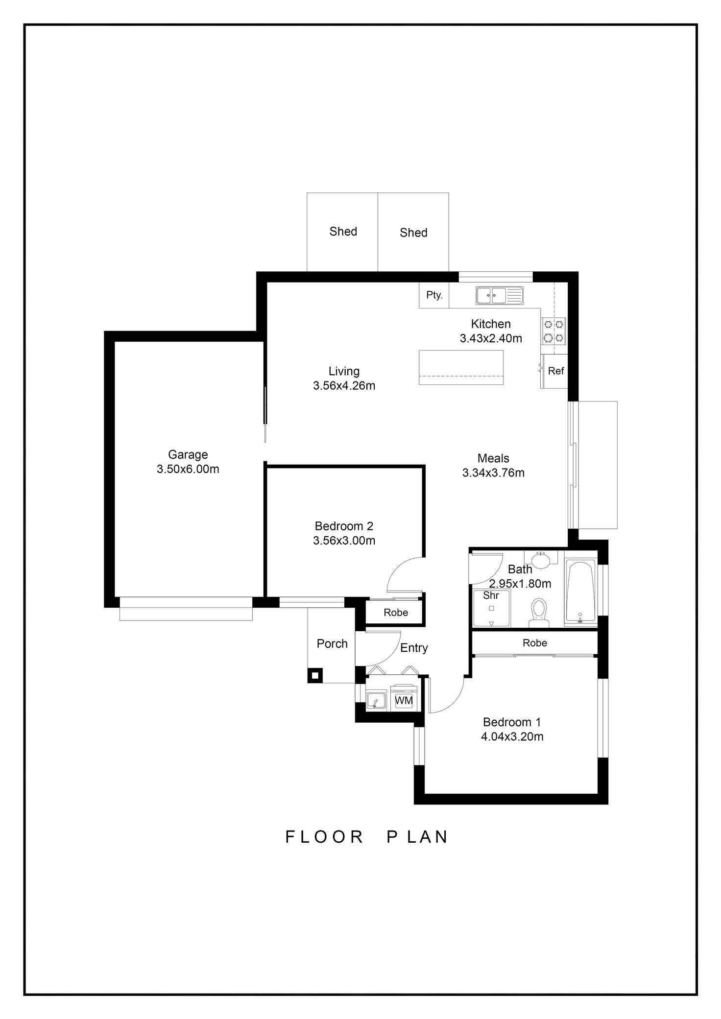 Floorplan of Homely unit listing, 4/148 Langton Street, Jacana VIC 3047