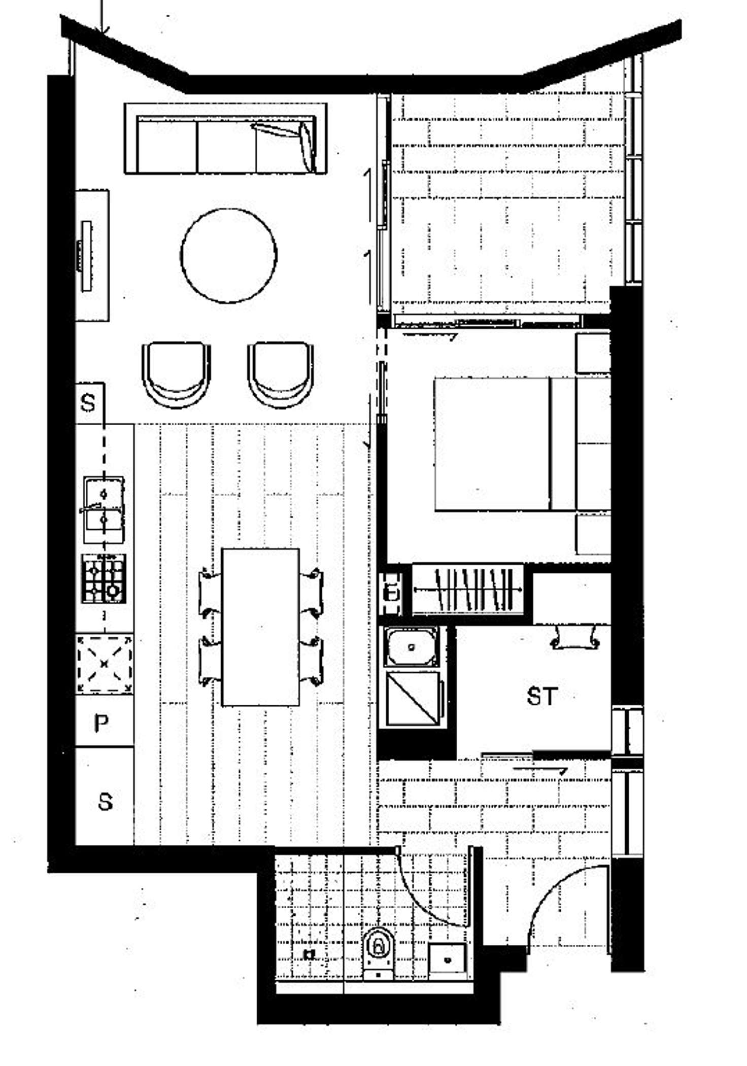 Floorplan of Homely apartment listing, C1113/5 Network Place, North Ryde NSW 2113