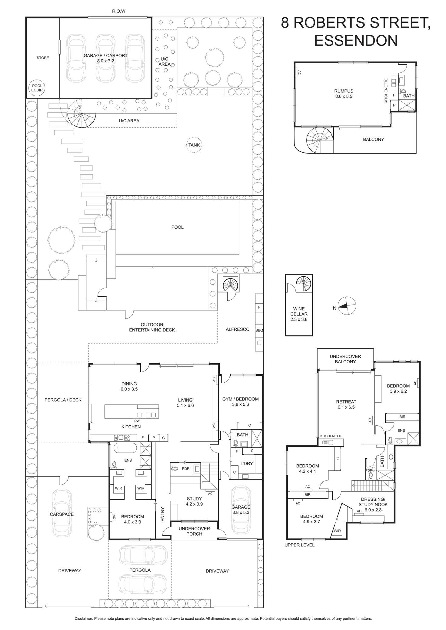 Floorplan of Homely house listing, 8 Roberts Street, Essendon VIC 3040