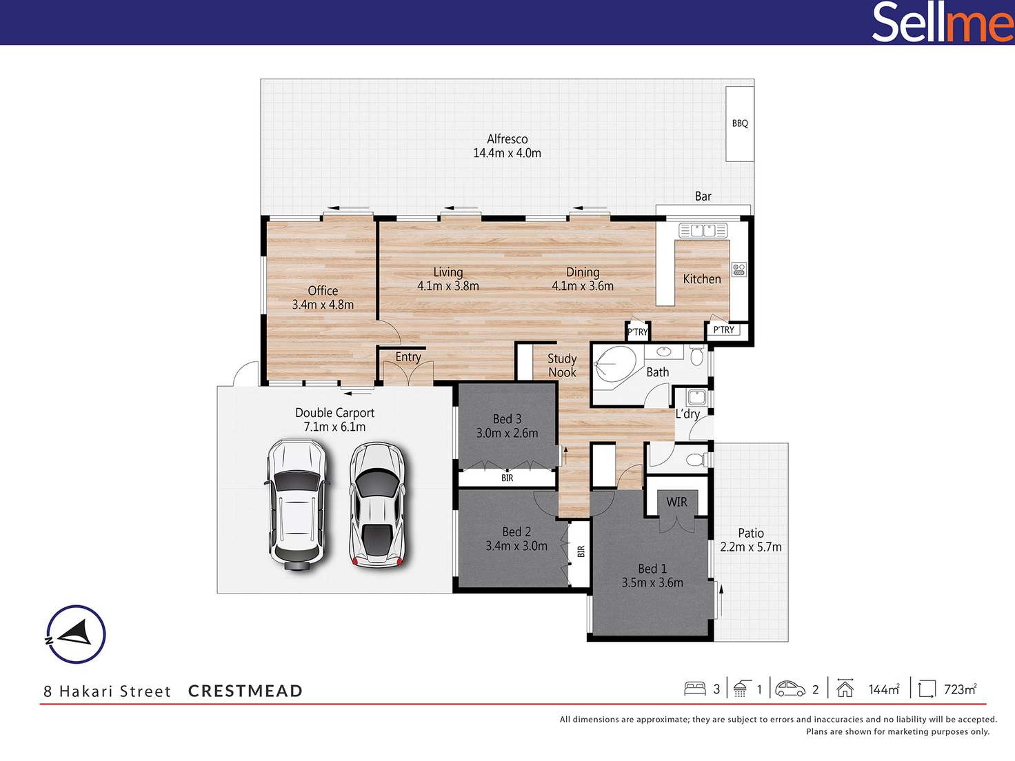 Floorplan of Homely house listing, 8 Hakari Street, Crestmead QLD 4132