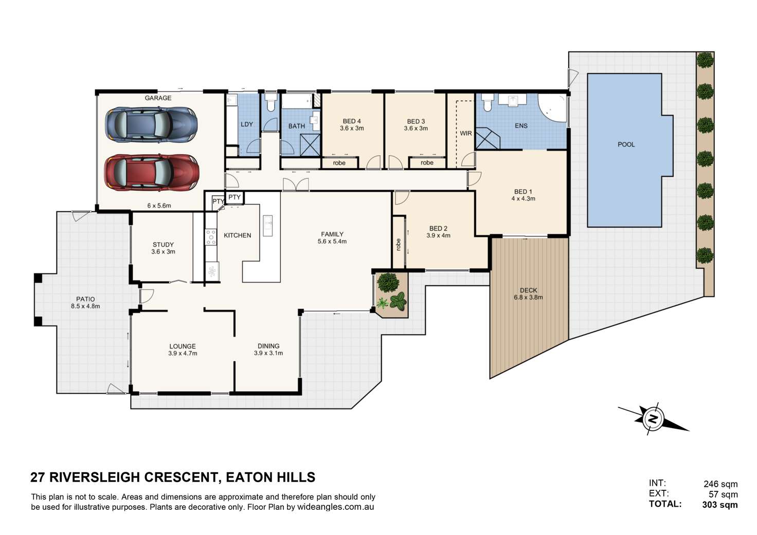 Floorplan of Homely house listing, 27 Riversleigh Crescent, Eatons Hill QLD 4037