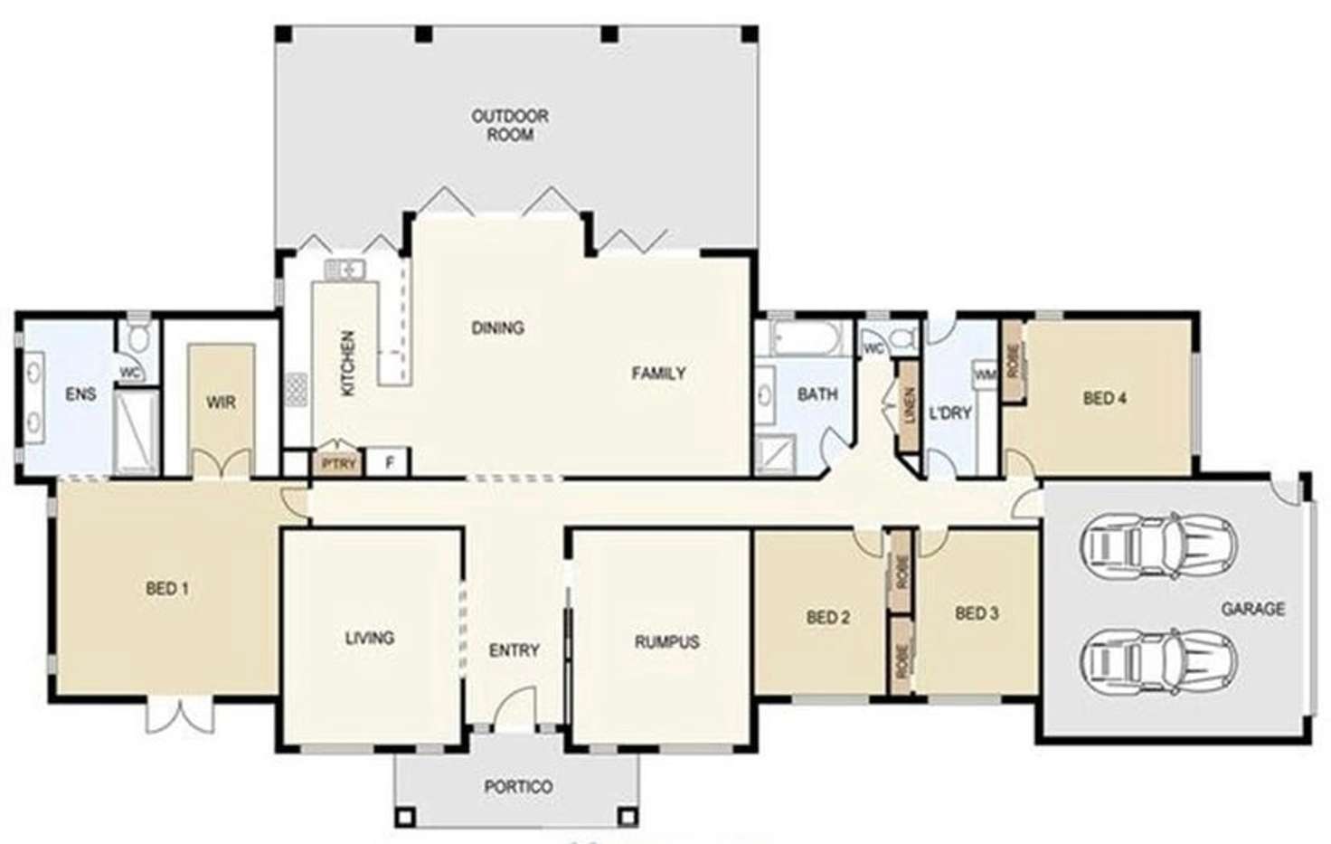 Floorplan of Homely house listing, 4 Prince of Wales Court, Mundoolun QLD 4285