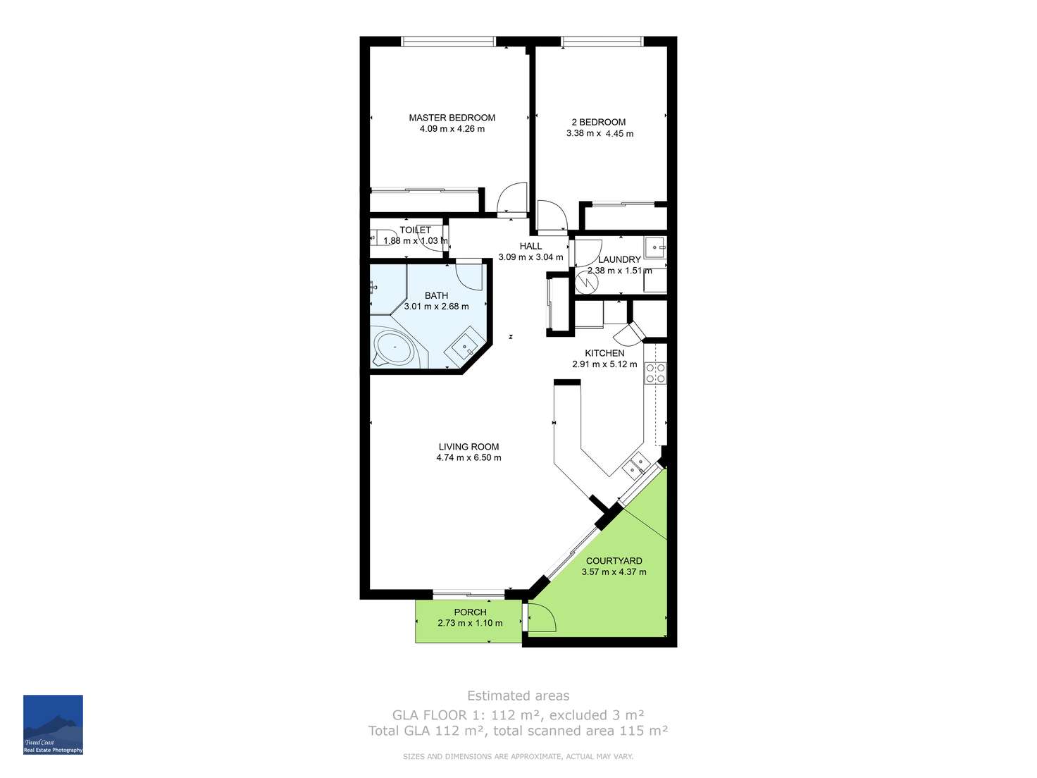Floorplan of Homely apartment listing, 1/31-33 Tweed Coast Road, Bogangar NSW 2488