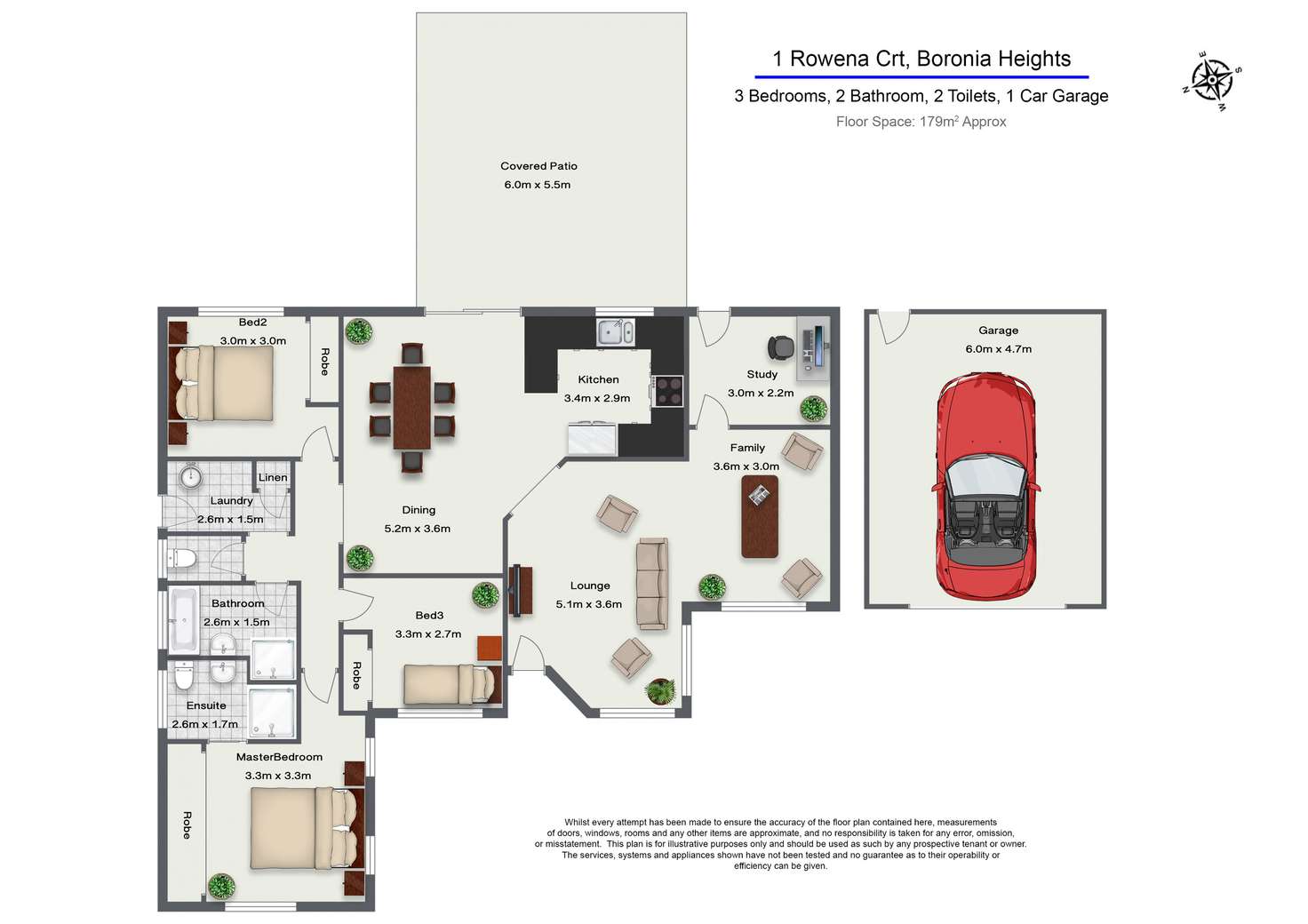 Floorplan of Homely house listing, 1 Rowena Court, Boronia Heights QLD 4124