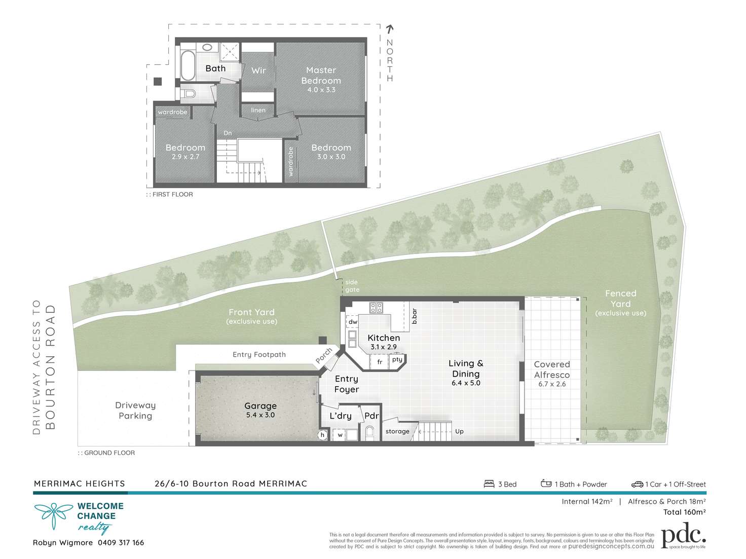 Floorplan of Homely townhouse listing, 26/6 Bourton Road, Merrimac QLD 4226