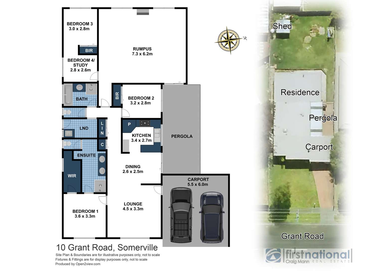 Floorplan of Homely house listing, 10 Grant Road, Somerville VIC 3912