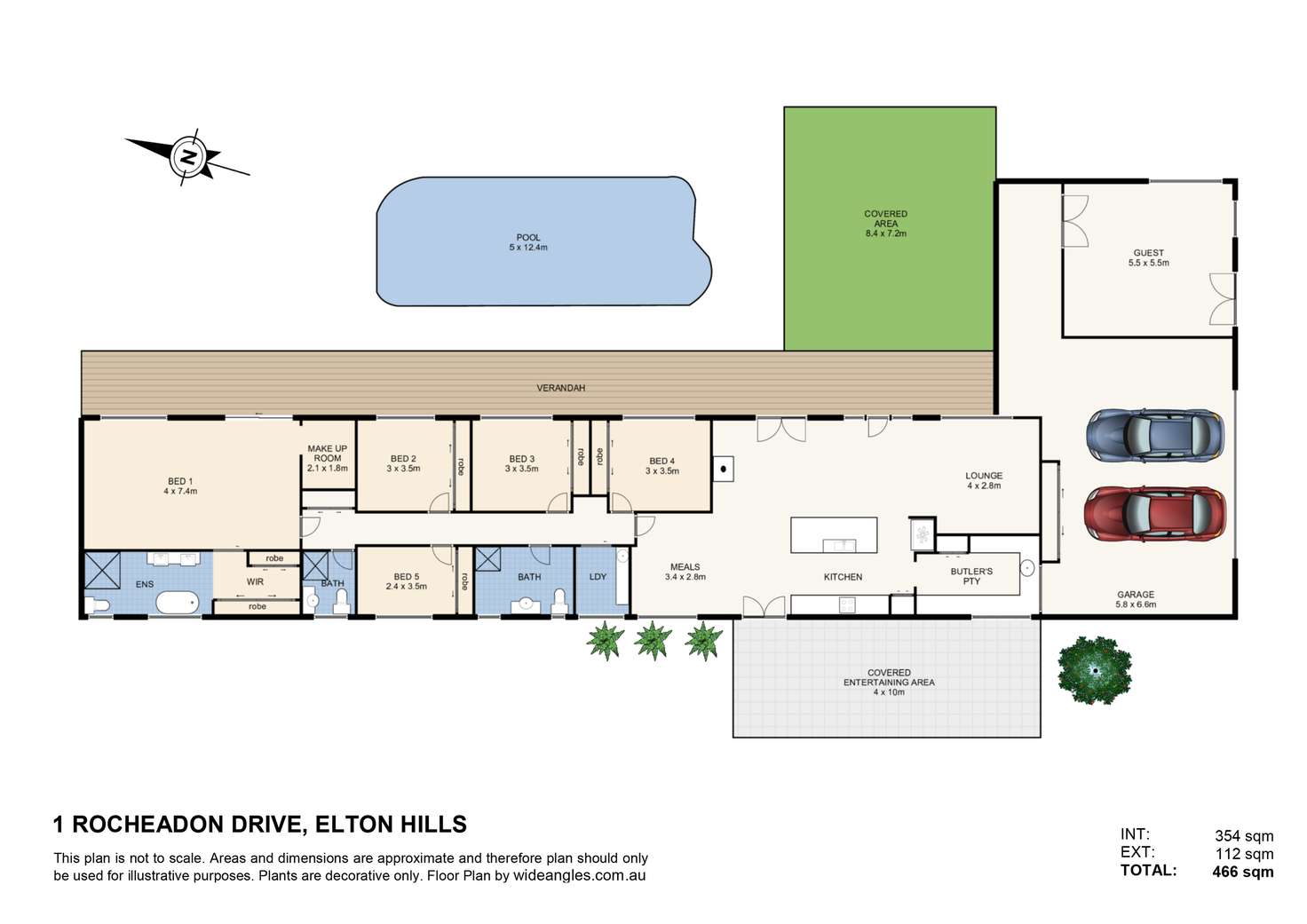 Floorplan of Homely house listing, 1 Rocheadon Drive, Eatons Hill QLD 4037