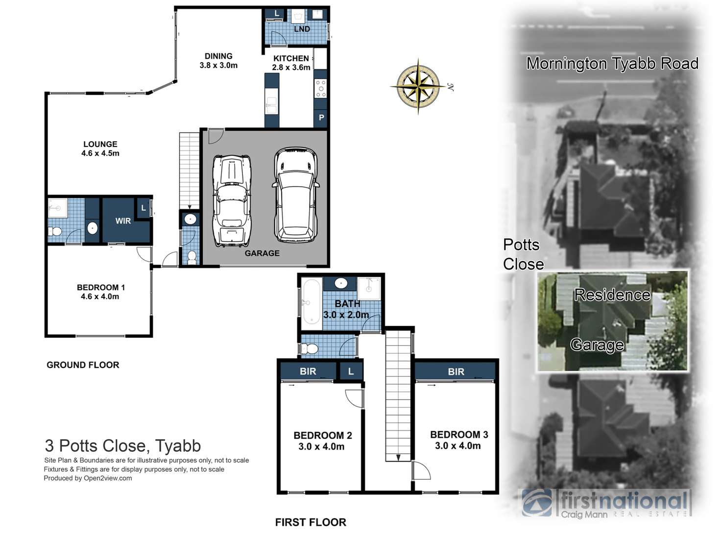 Floorplan of Homely townhouse listing, 3 Potts Close, Tyabb VIC 3913