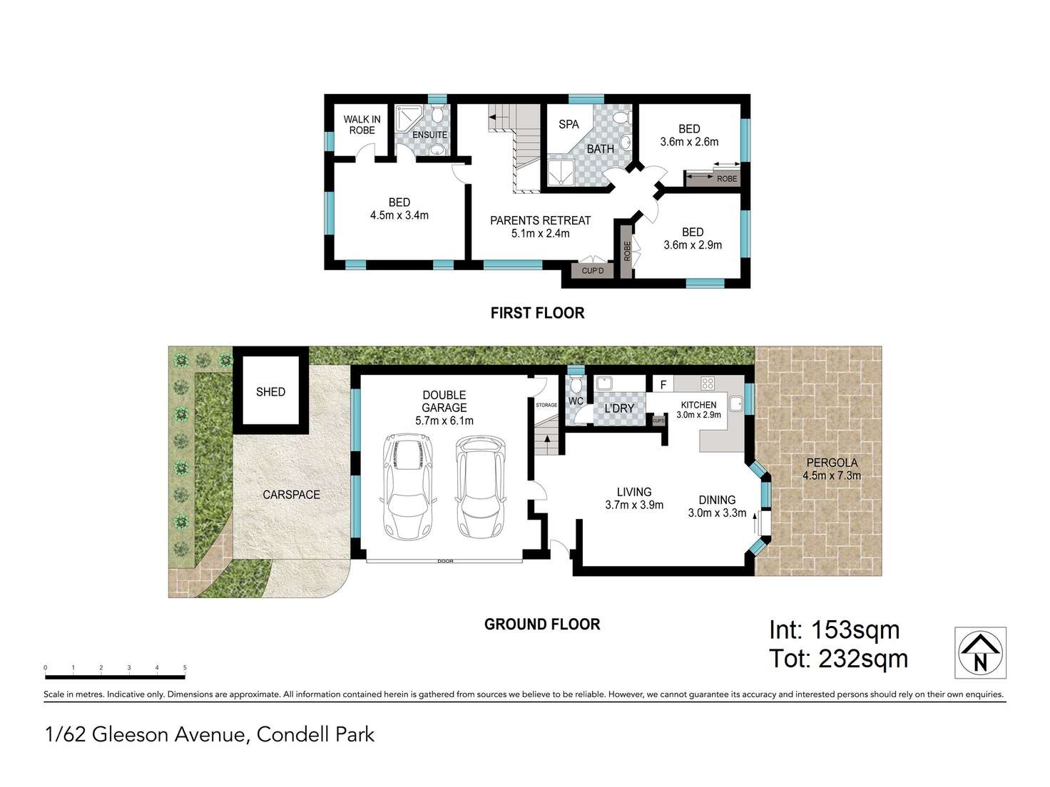 Floorplan of Homely townhouse listing, 1/62 Gleeson Avenue, Condell Park NSW 2200