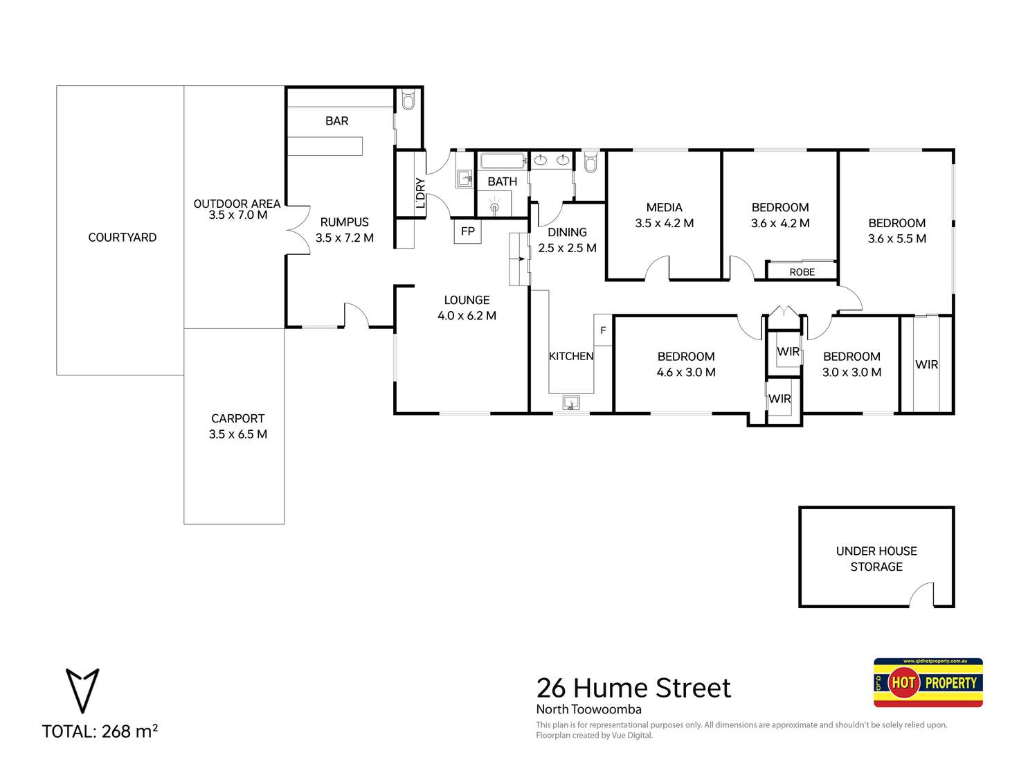 Floorplan of Homely house listing, 26 Hume Street, North Toowoomba QLD 4350