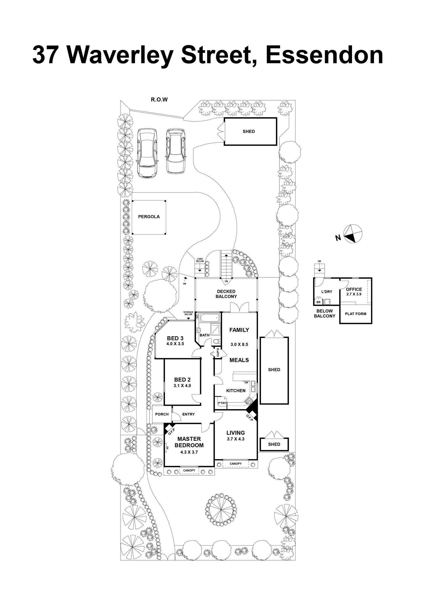 Floorplan of Homely house listing, 37 Waverley Street, Essendon VIC 3040