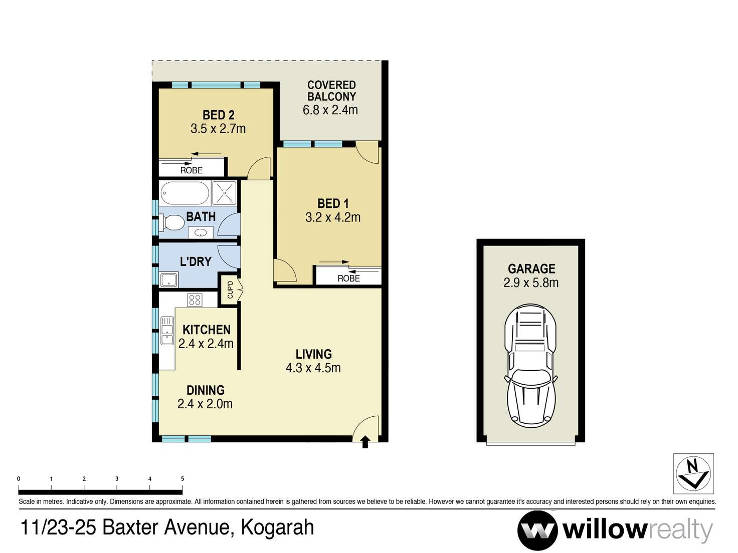 Floorplan of Homely apartment listing, 11/23-25 Baxter Avenue, Kogarah NSW 2217