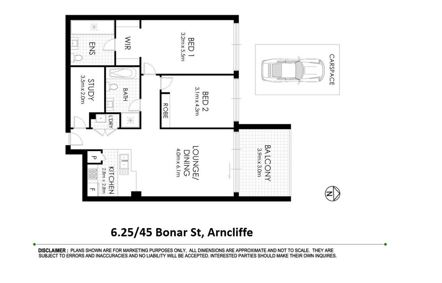 Floorplan of Homely apartment listing, 25/45 Bonar Street, Arncliffe NSW 2205