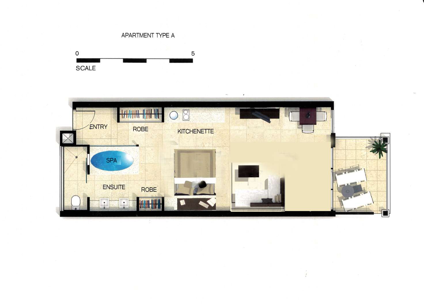 Floorplan of Homely unit listing, Unit 126 Lot 26 Santai Resort/9-13 Dianella Drive, Casuarina NSW 2487