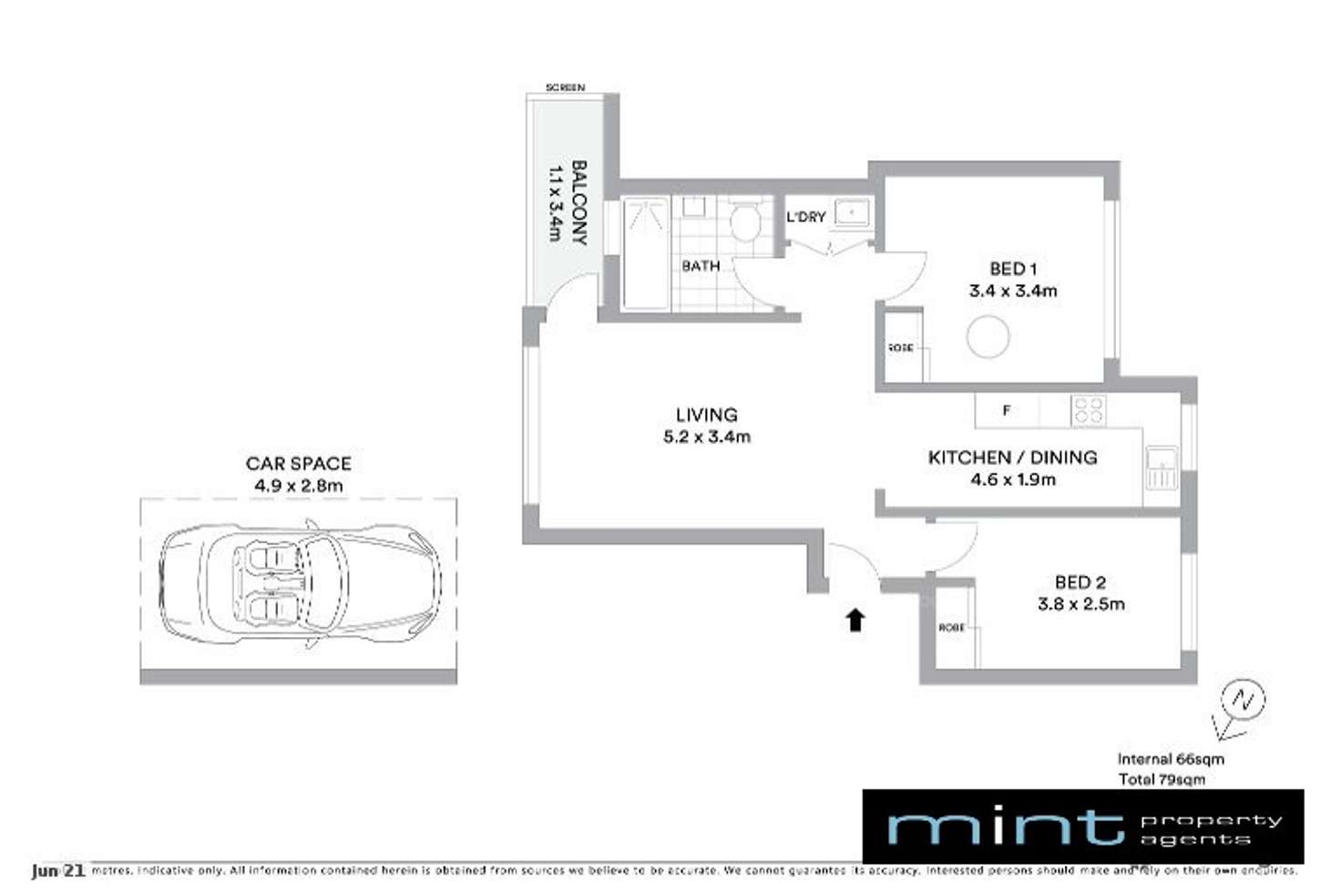 Floorplan of Homely apartment listing, 8/10 Yangoora Road, Belmore NSW 2192