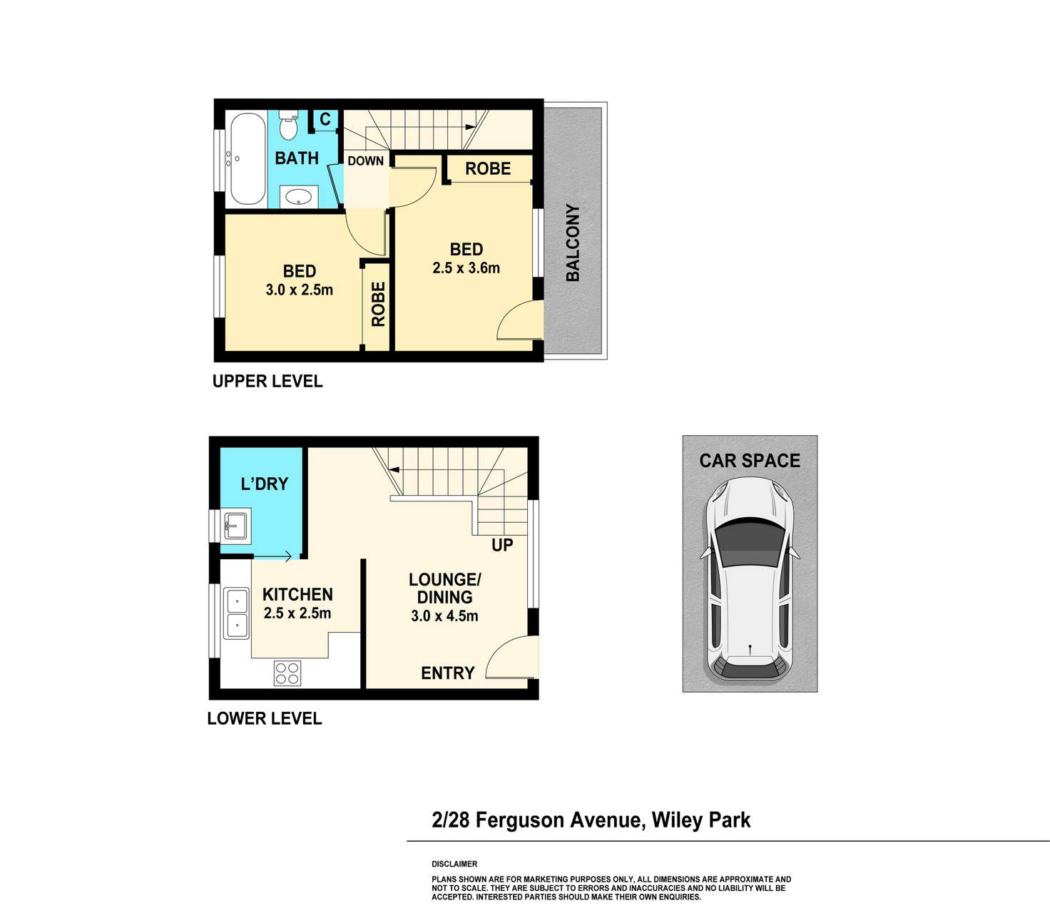 Floorplan of Homely apartment listing, 2/28 Ferguson Avenue, Wiley Park NSW 2195