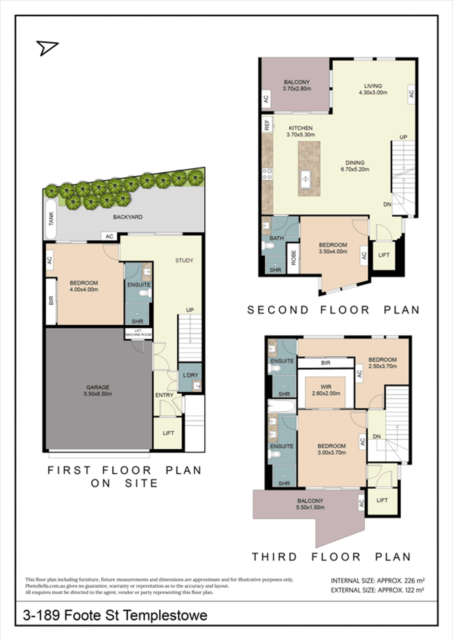 Floorplan of Homely townhouse listing, 3/189 Foote Street, Templestowe VIC 3106