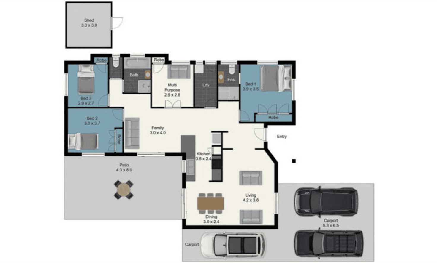 Floorplan of Homely house listing, 7 Junee Street, Redland Bay QLD 4165