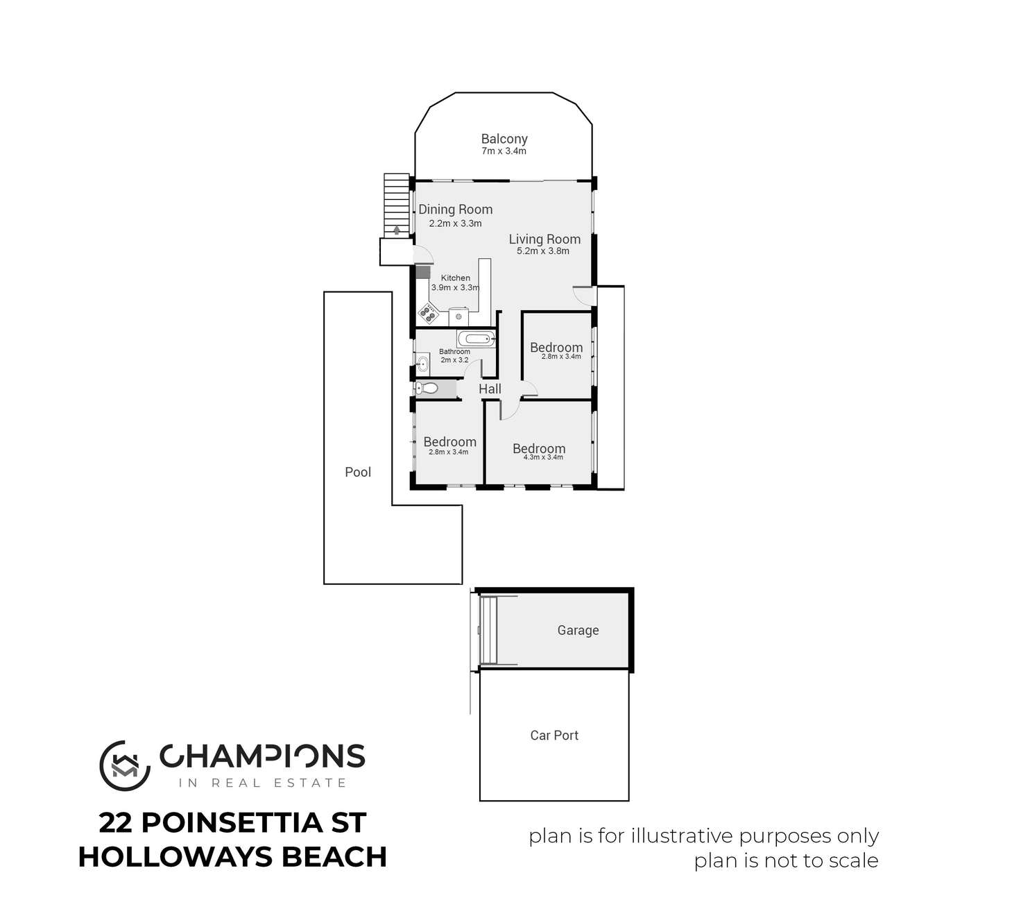 Floorplan of Homely house listing, 22 Poinsettia Street, Holloways Beach QLD 4878