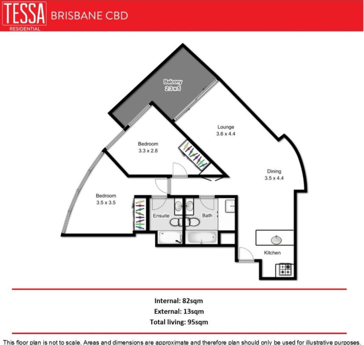 Floorplan of Homely apartment listing, 256/26 Felix Street, Brisbane City QLD 4000