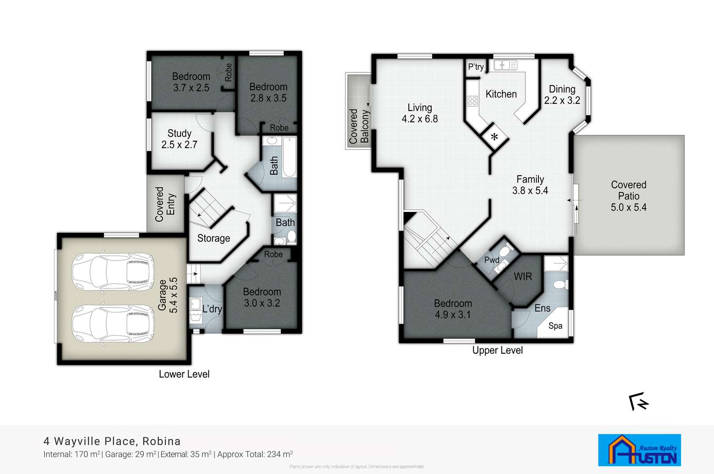 Floorplan of Homely house listing, 4 Wayville Place, Robina QLD 4226