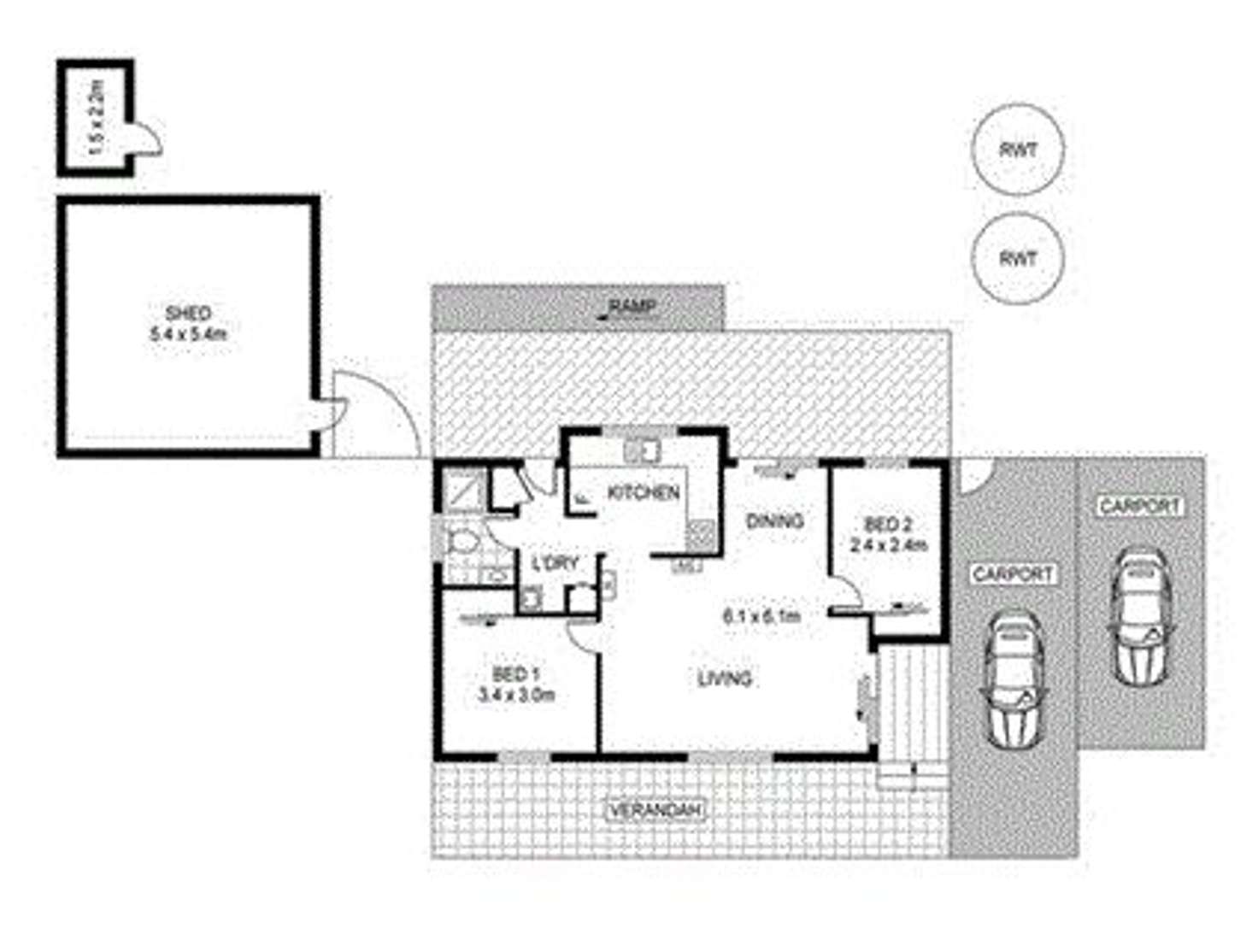 Floorplan of Homely house listing, 8-10 Angas Street, Springton SA 5235